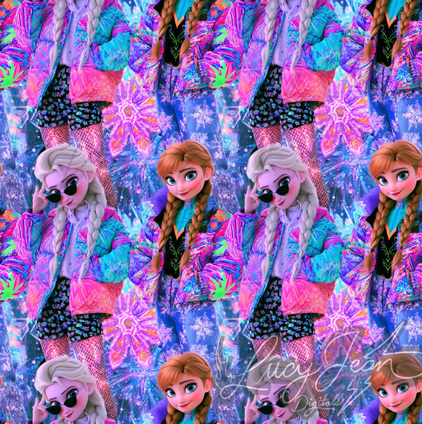 Y2K ice princess seamless file-2026