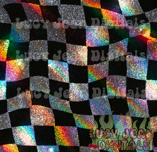 OG Holographic checkered Seamless File