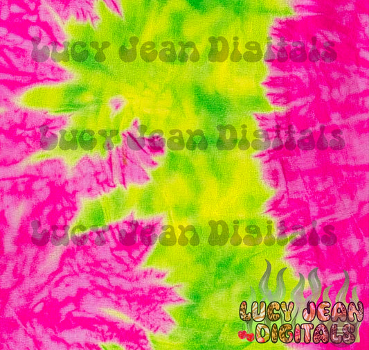 Lime/hot pink stripe tie dye Seamless File