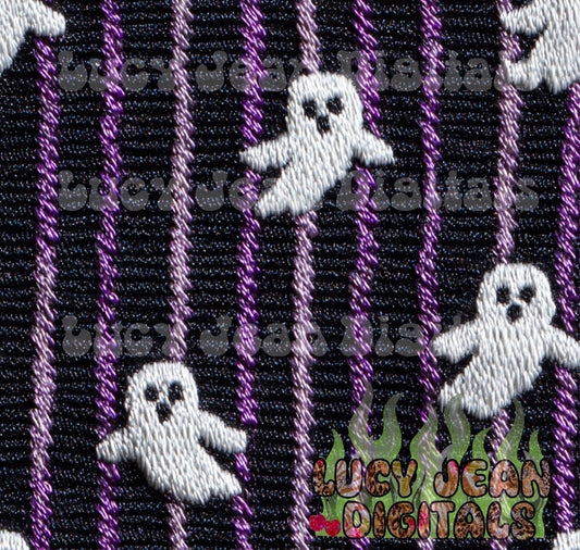 Ghost stripe embroidery sweater Seamless File