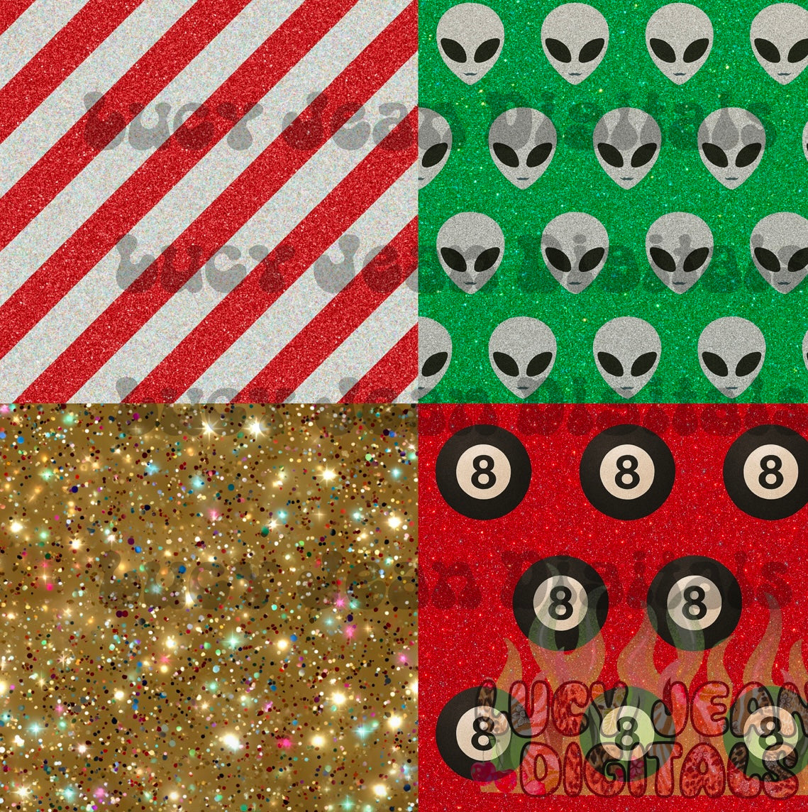 Glitter dopamine checkered Christmas Seamless File