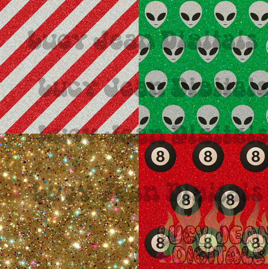 Glitter dopamine checkered Christmas Seamless File