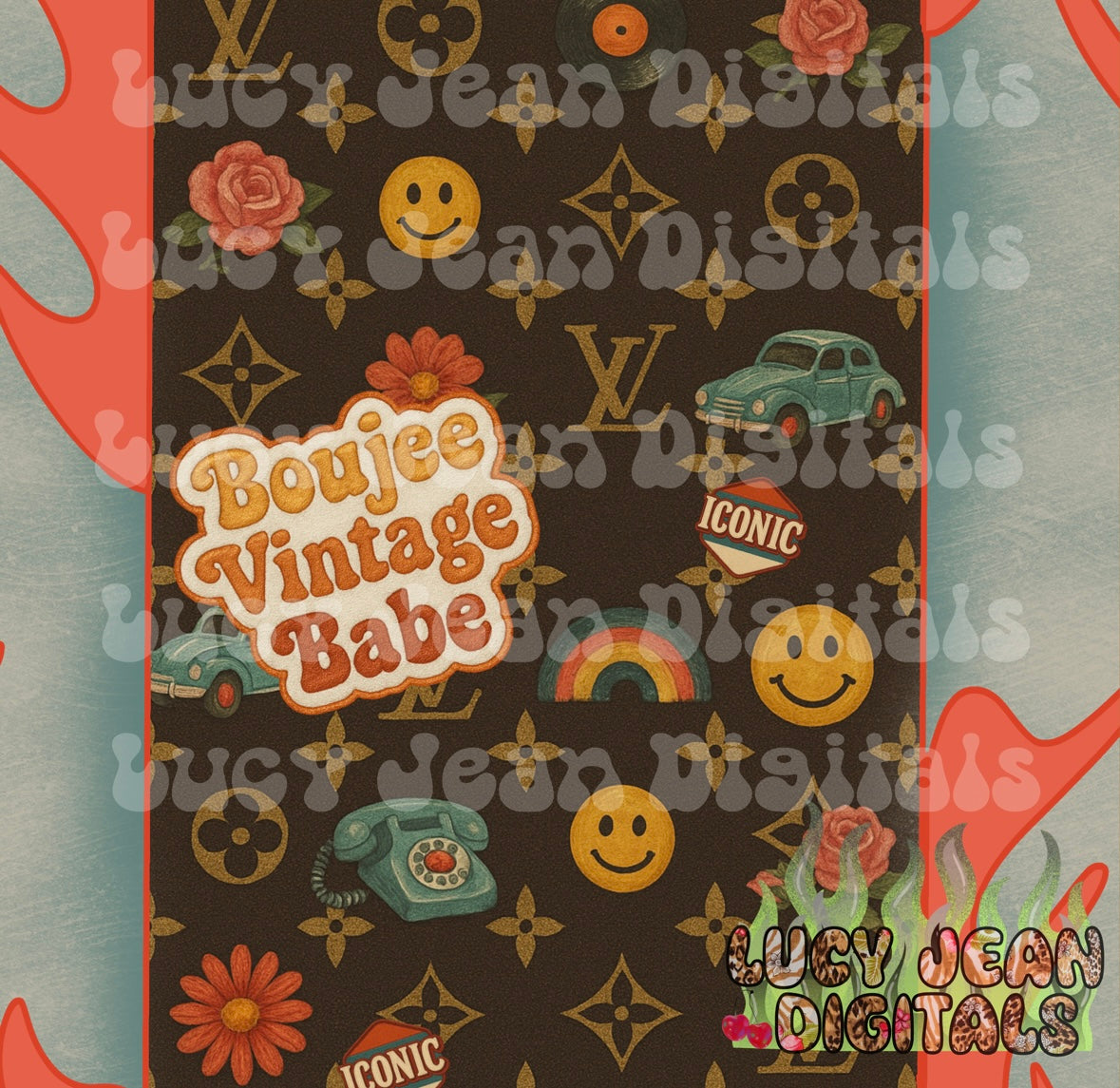 Boujee Vintage Babe Seamless File