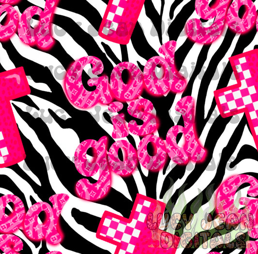 Boujee God is Good Zebra Seamless File