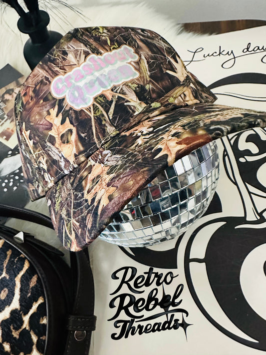 Crash out queen Adult Trucker Hat