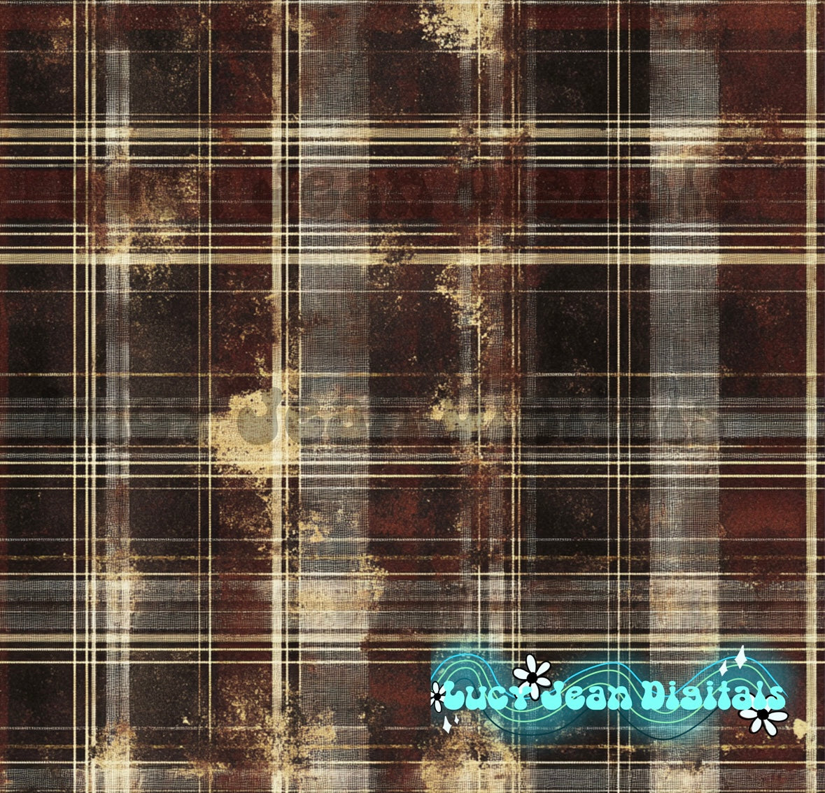 Brown Distressed Plaid Seamless File