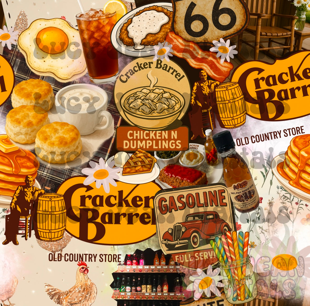 Country Breakfast Seamless File
