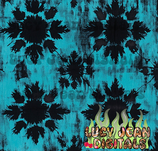 Turquoise/black tie dye Seamless File