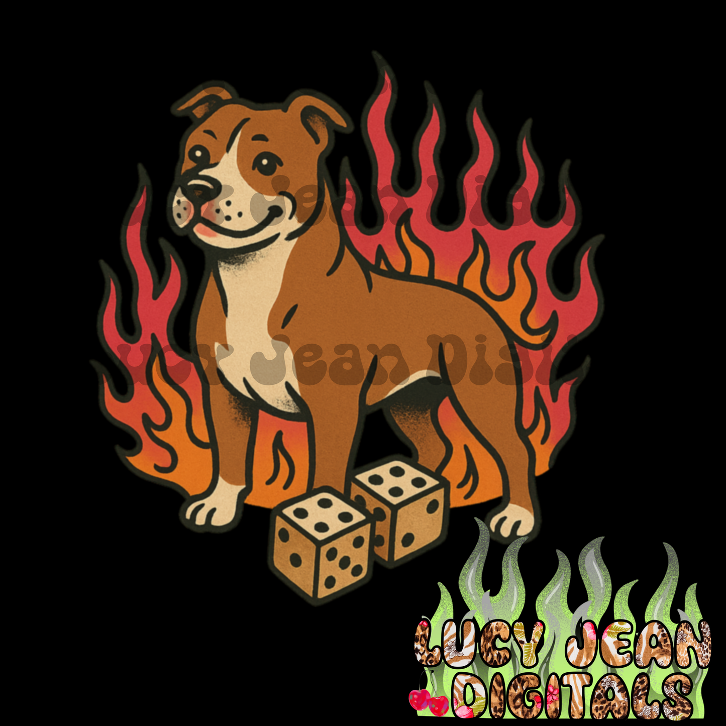 Retro Dog PNG