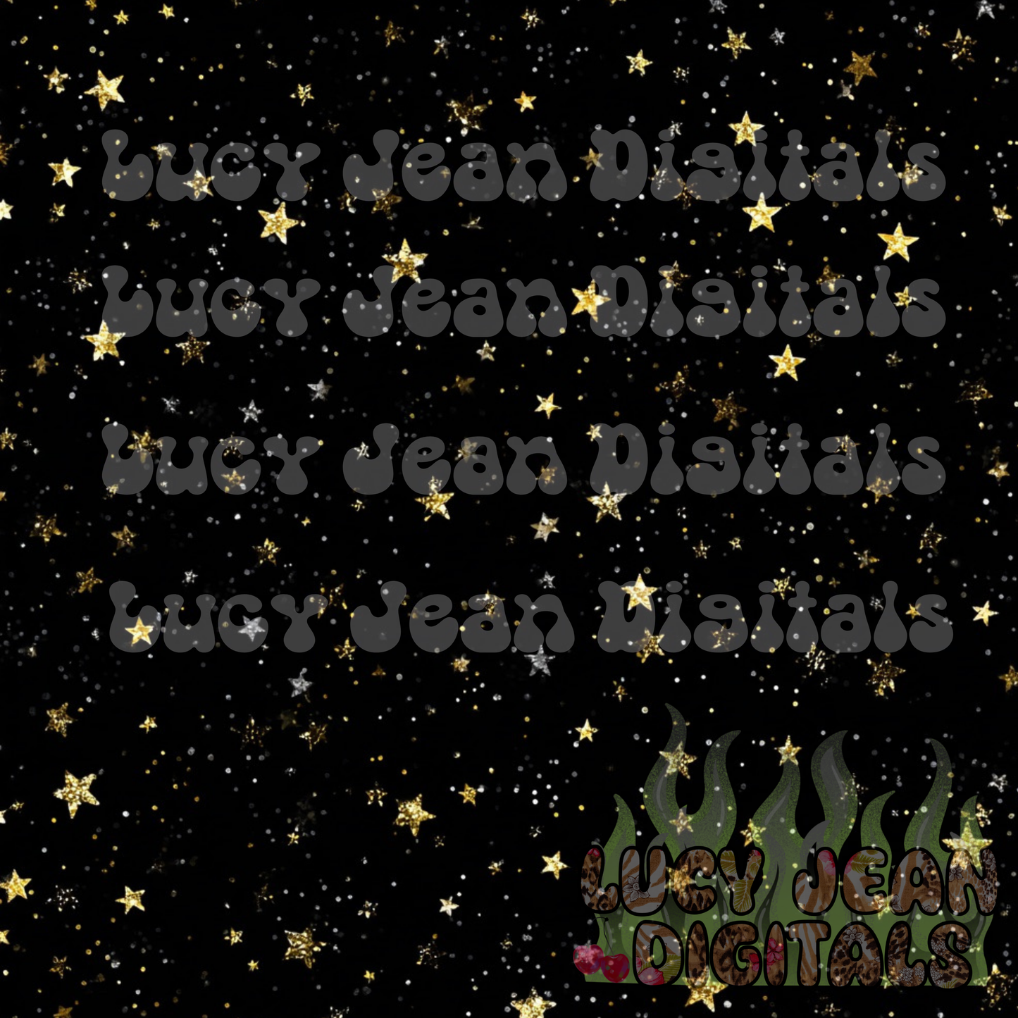 Glitter Stars Seamless File