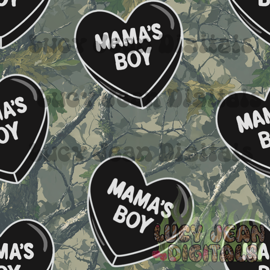 Mamas Boy green camo Seamless File
