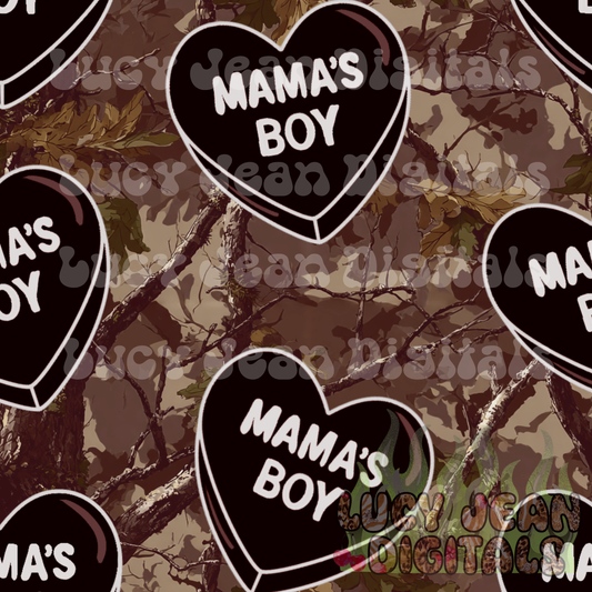 Mamas Boy brown camo Seamless File
