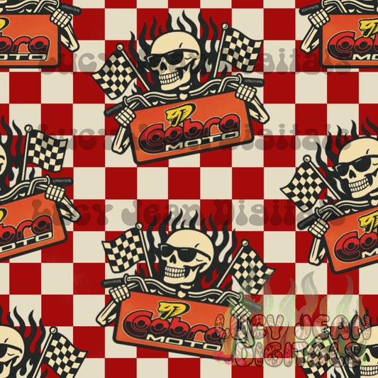 Cobra team Moto Skeleton Seamless File