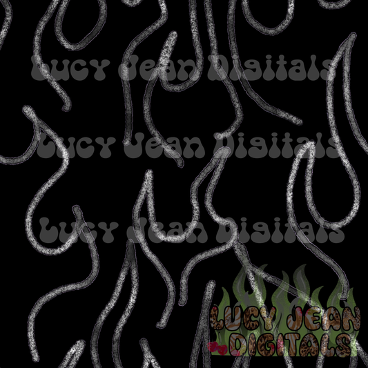 Black and white flames Seamless File