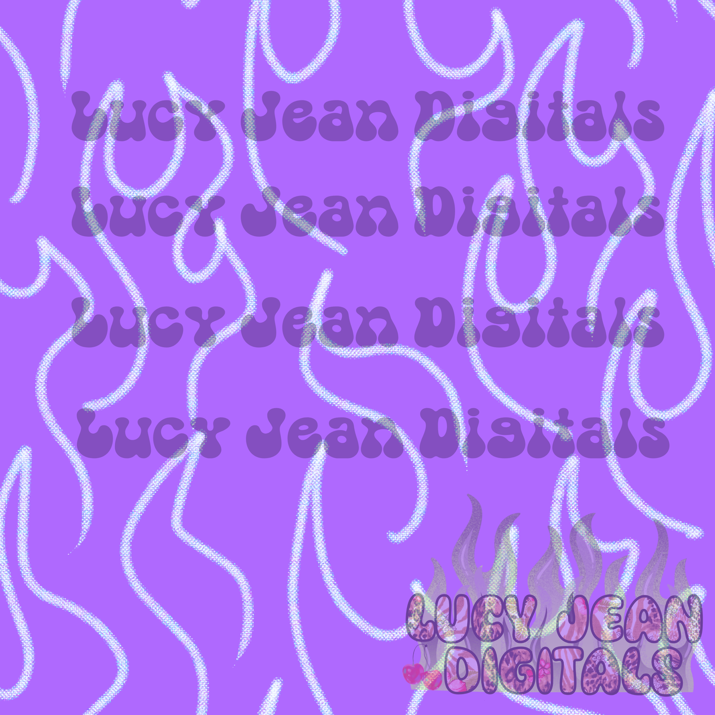 Purple simple flames Seamless File