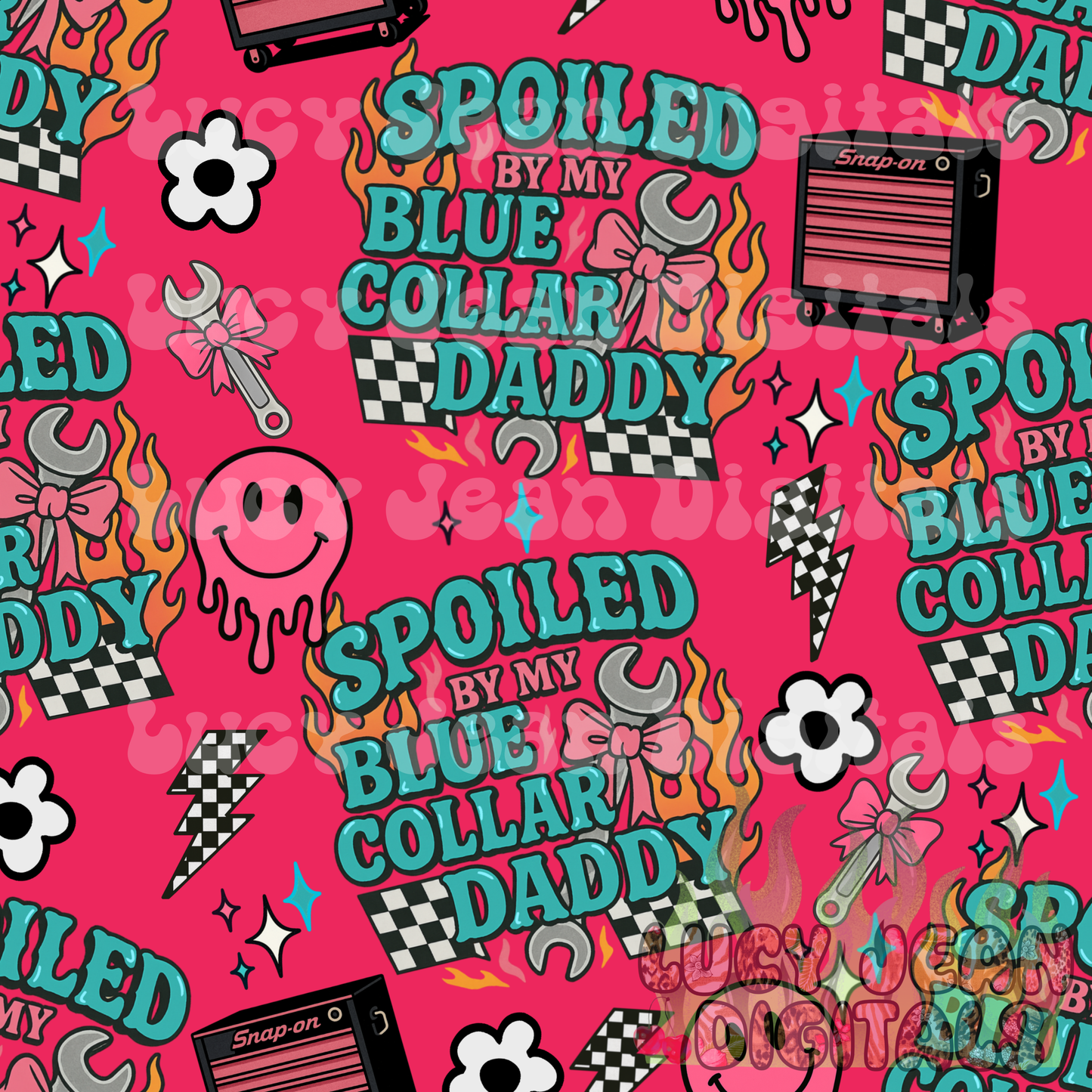 Spoiled Blue Collar Seamless File