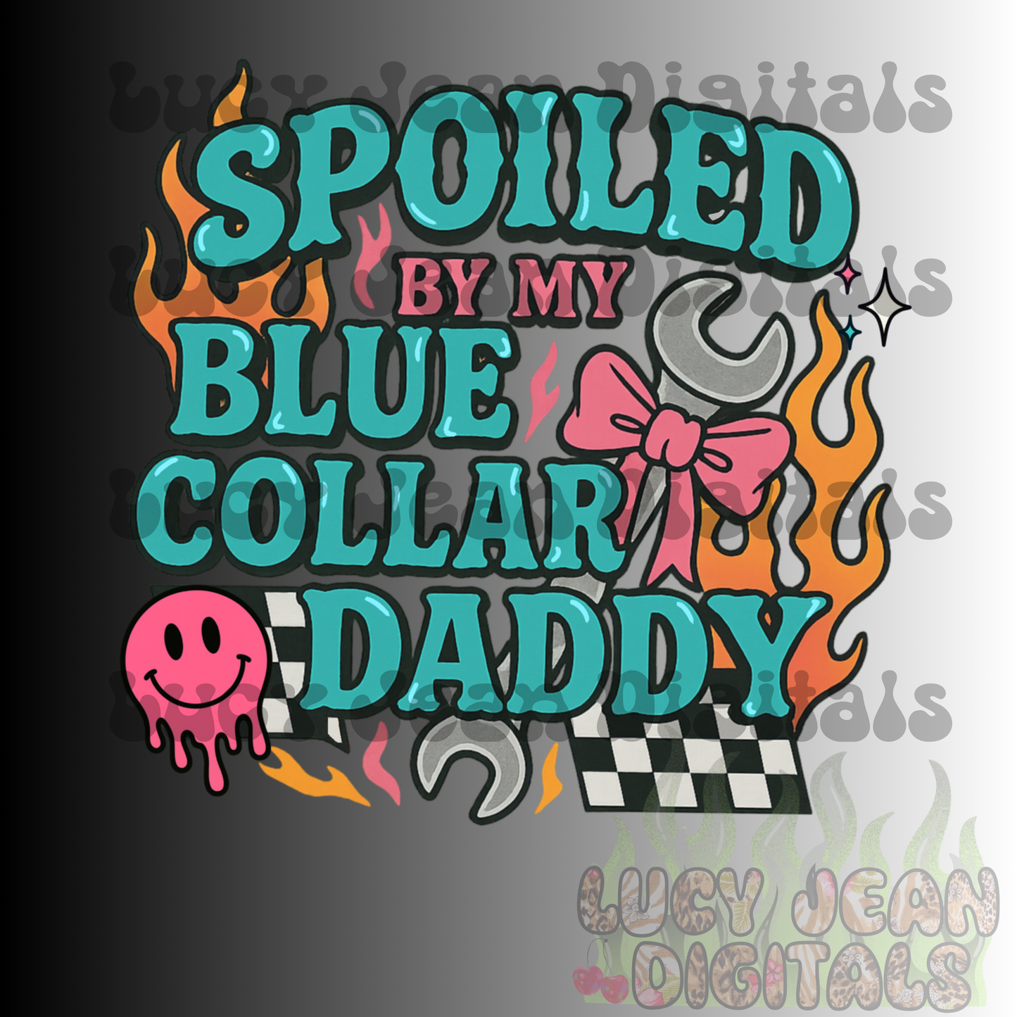 Spoiled Blue Collar PNG