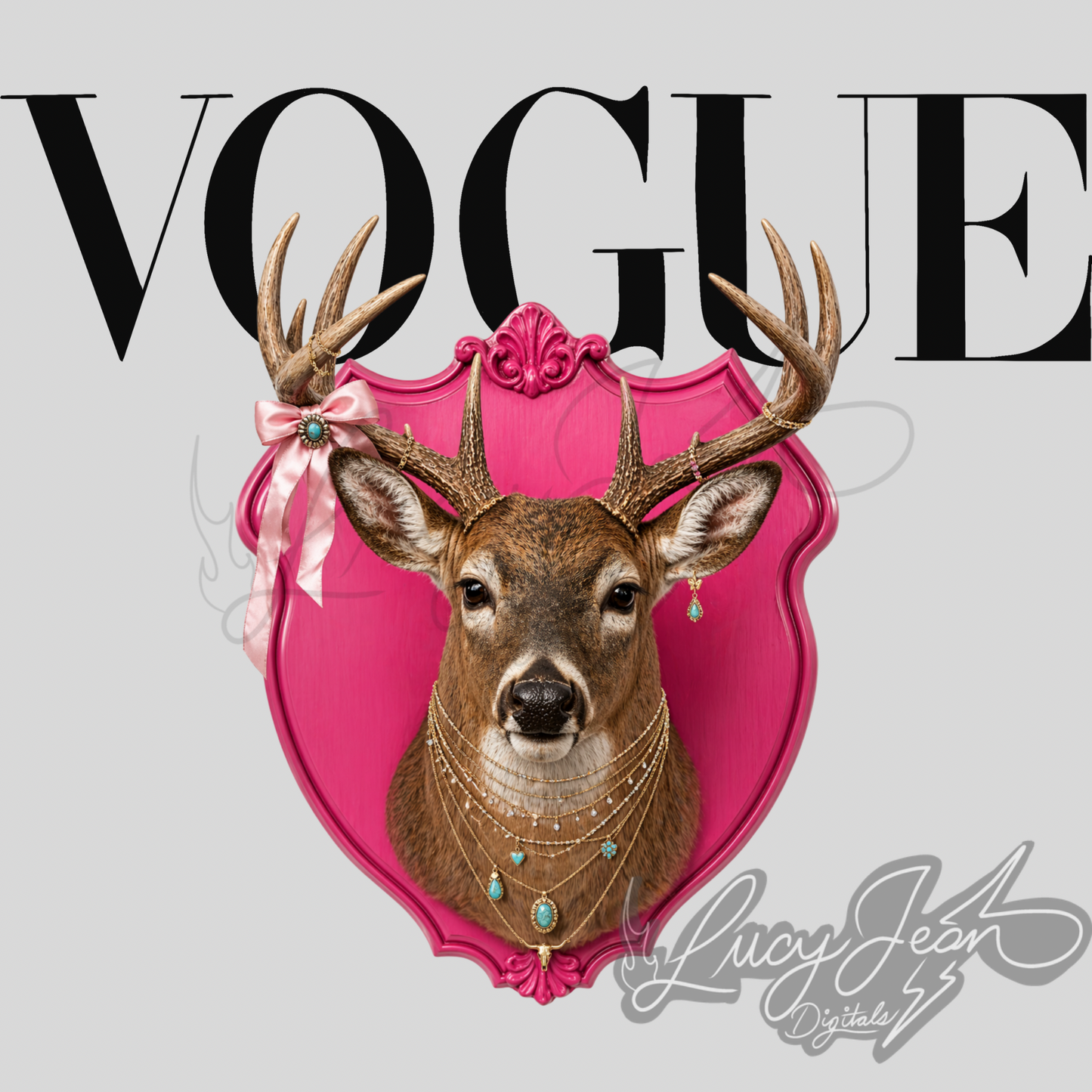 Girly deer magazine PNG-2026