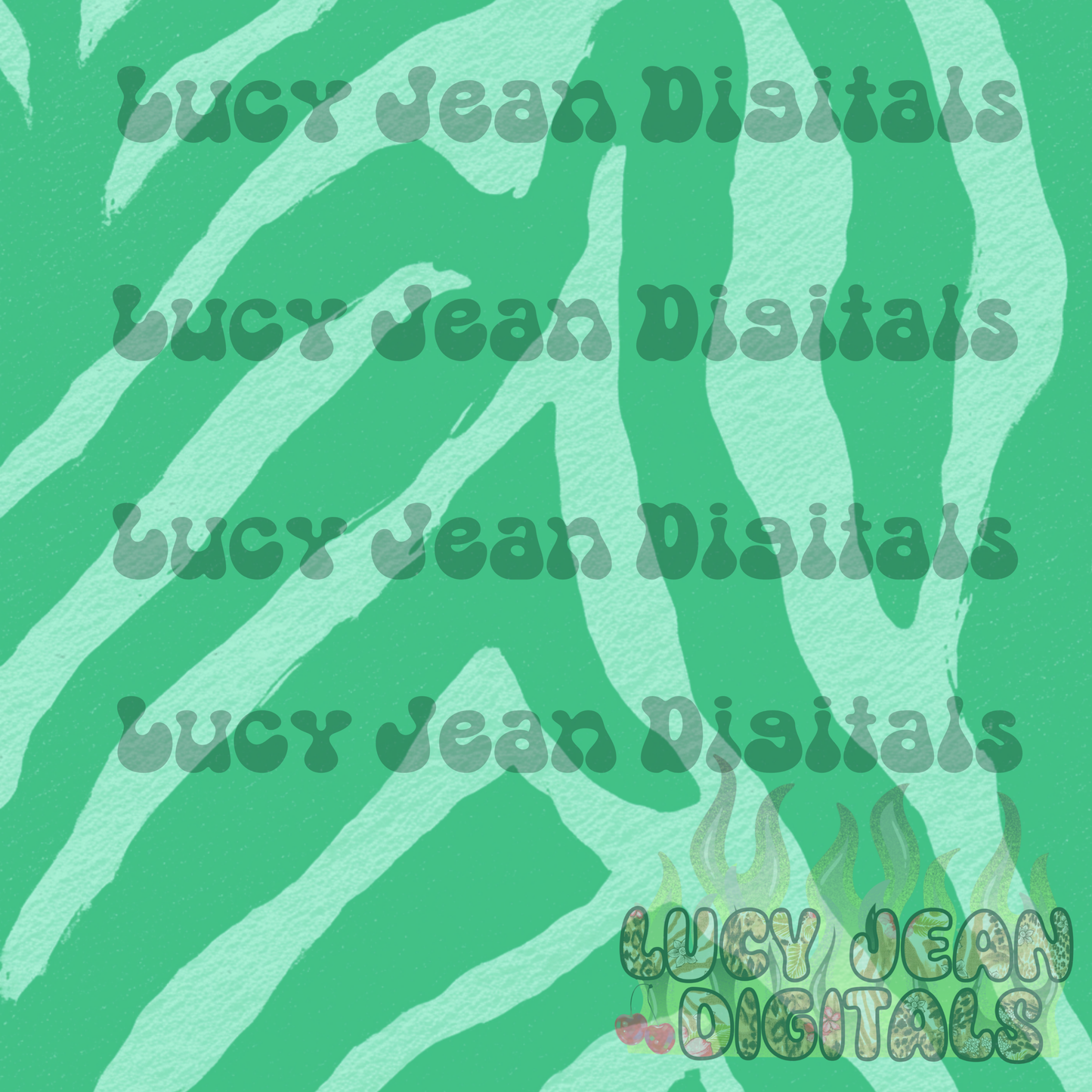 Turquoise Tiger Stripes Seamless File