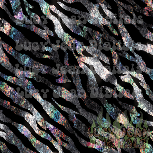 holographic Tiger Stripes Seamless File