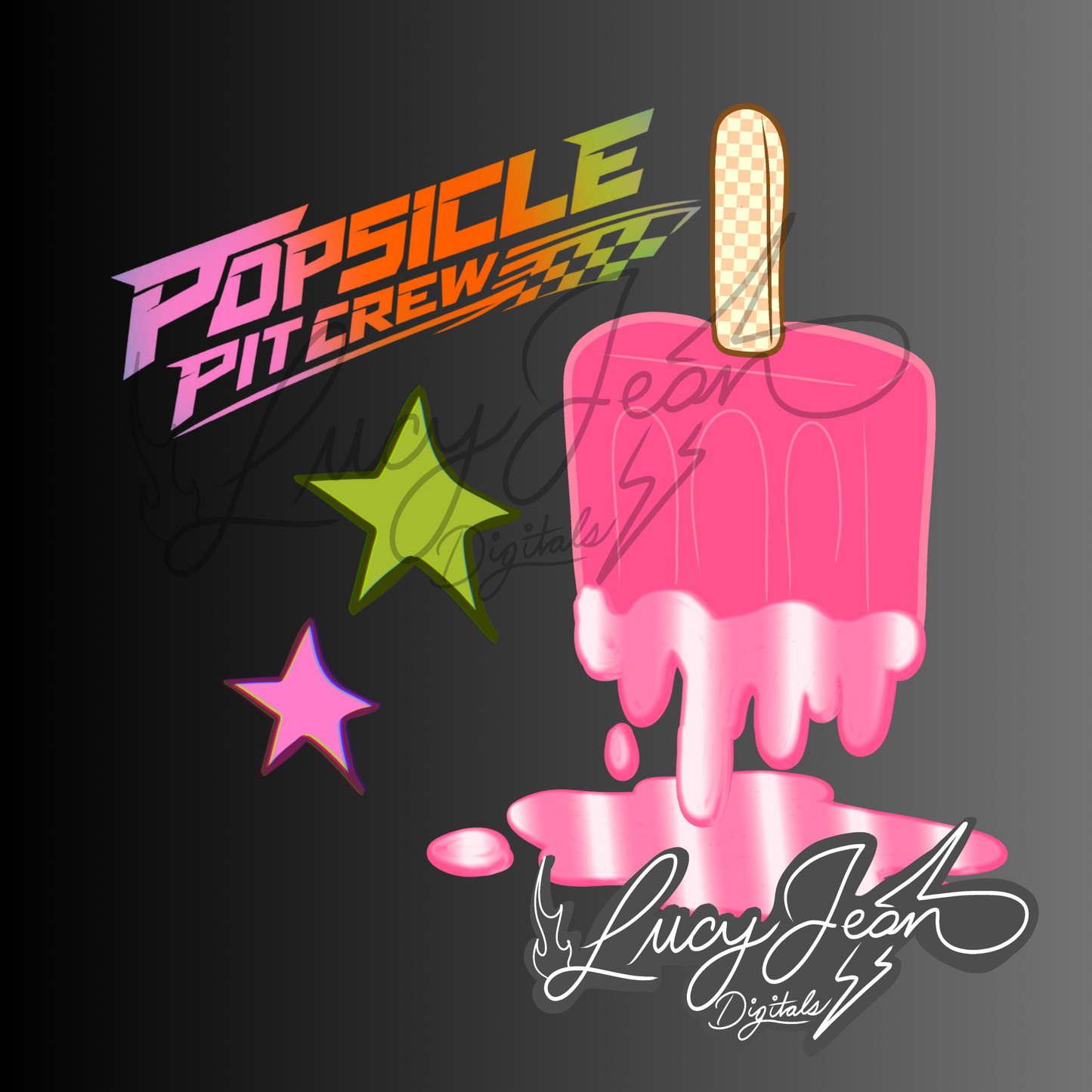 LIMITED COLLAB LJD x RDD PINK POPSICLE PIT CREW PNG