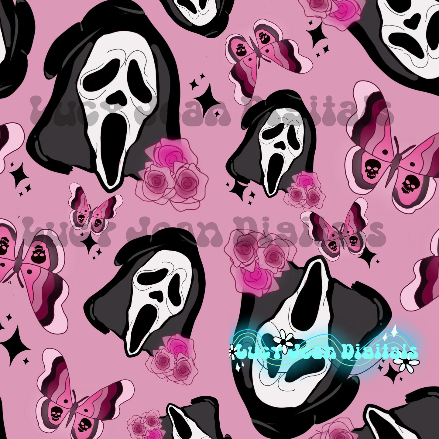 Ghost face seamless file