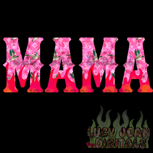 Boujee Pink Camo Mallard MAMA + MINI PNG bundle (2 PNGS)