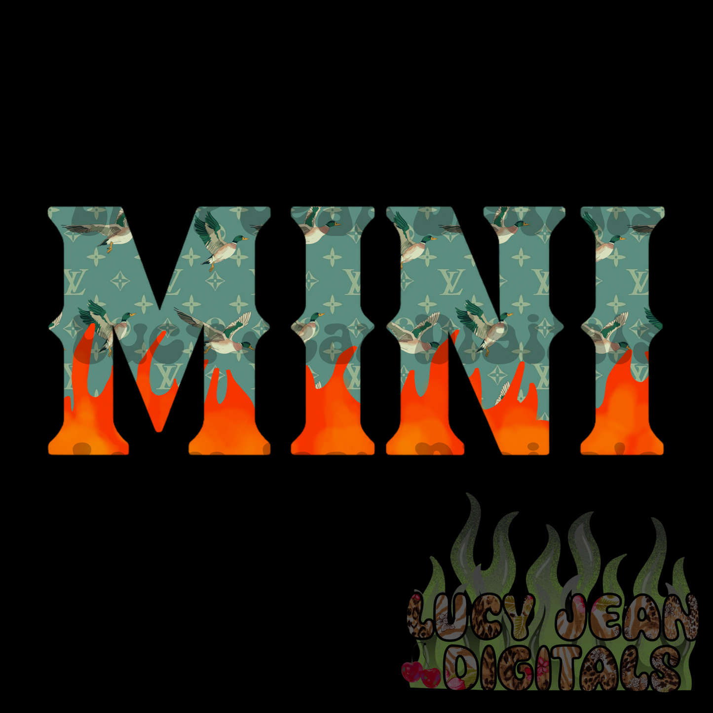 Boujee Mallard MAMA + MINI PNG bundle (2 PNGS)
