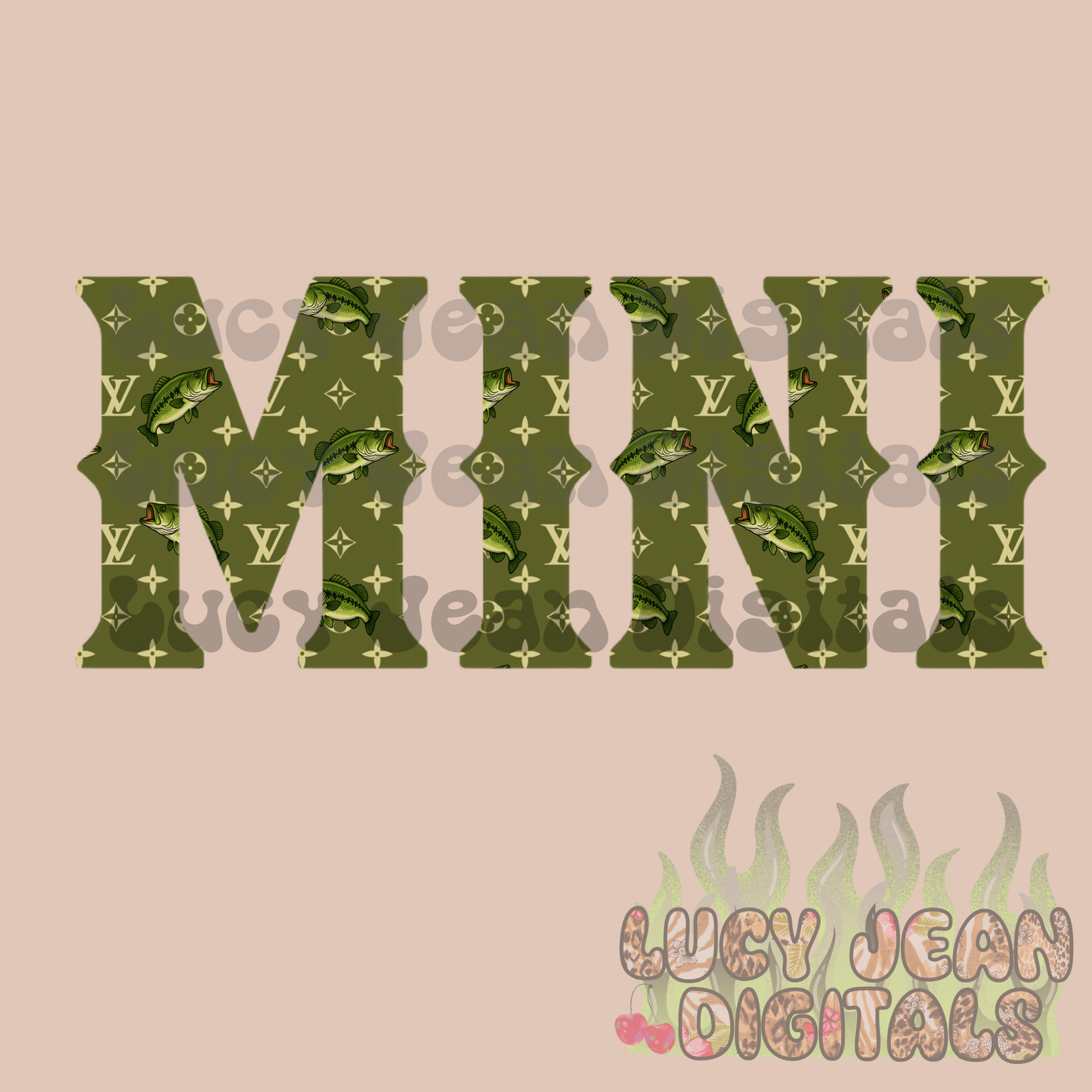 Boujee Bass MAMA + MINI PNG bundle (2 PNGS)
