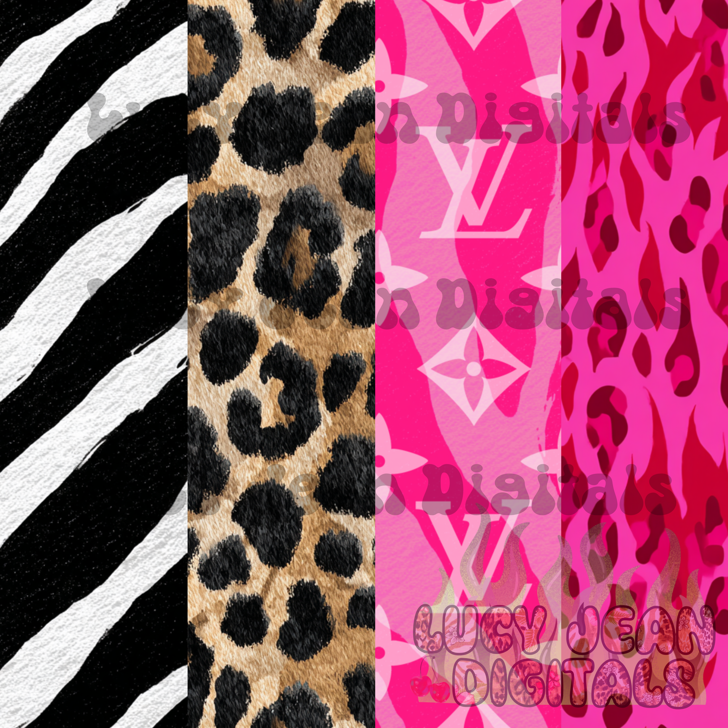 Boujee animal Stripes pink Seamless File