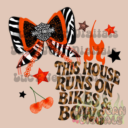 HD motorcycle Bows PNG