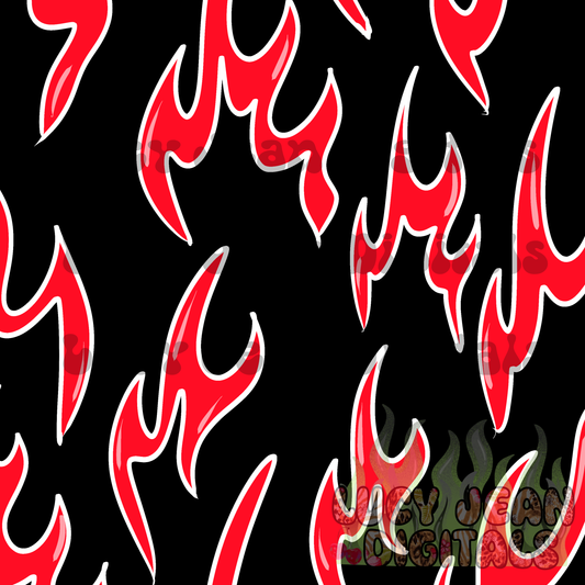 Red black Flames Seamless File