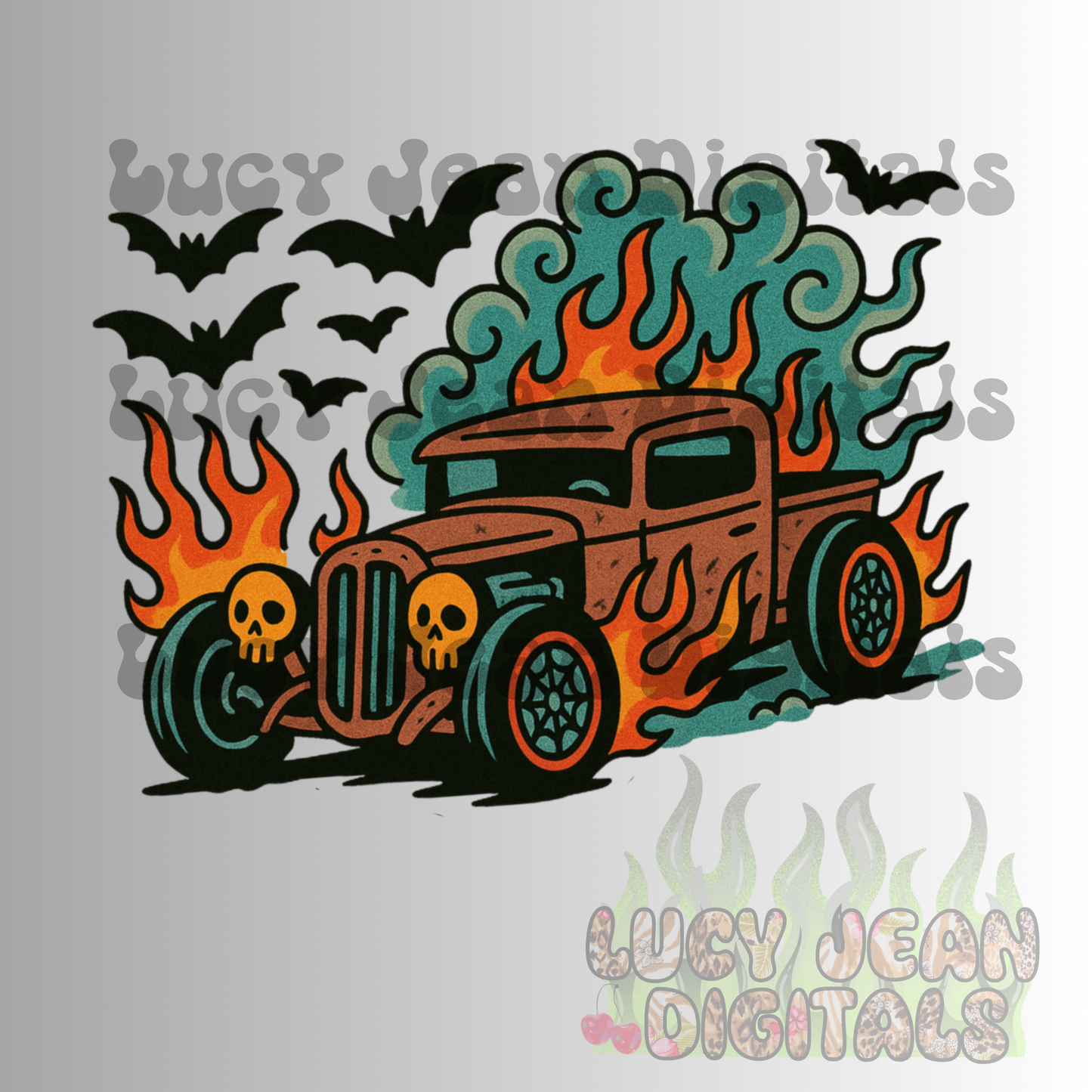 Rat Rod Halloween PNG