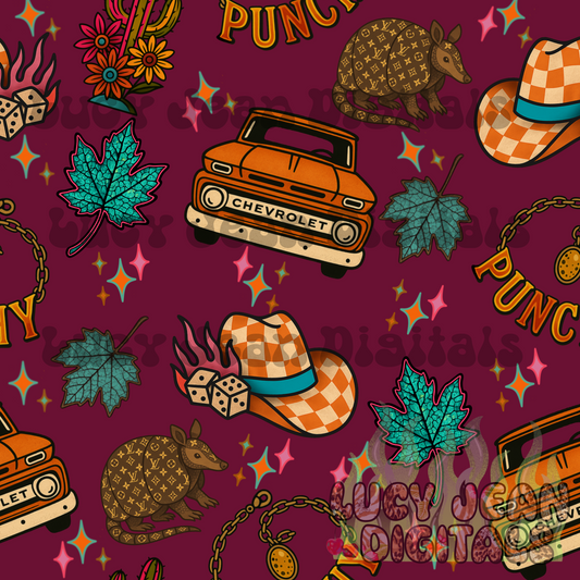 Boujee Punchy Fall Seamless File