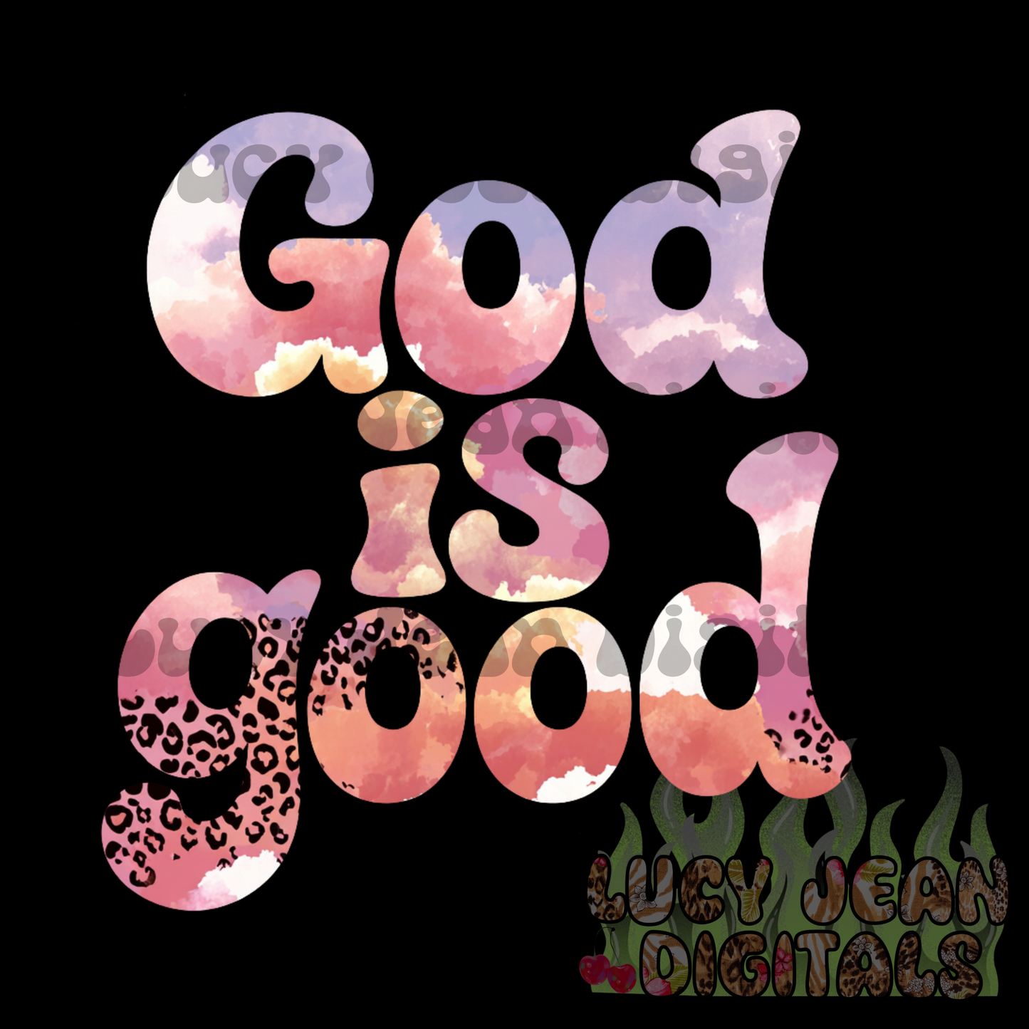 God is Good Clouds PNG
