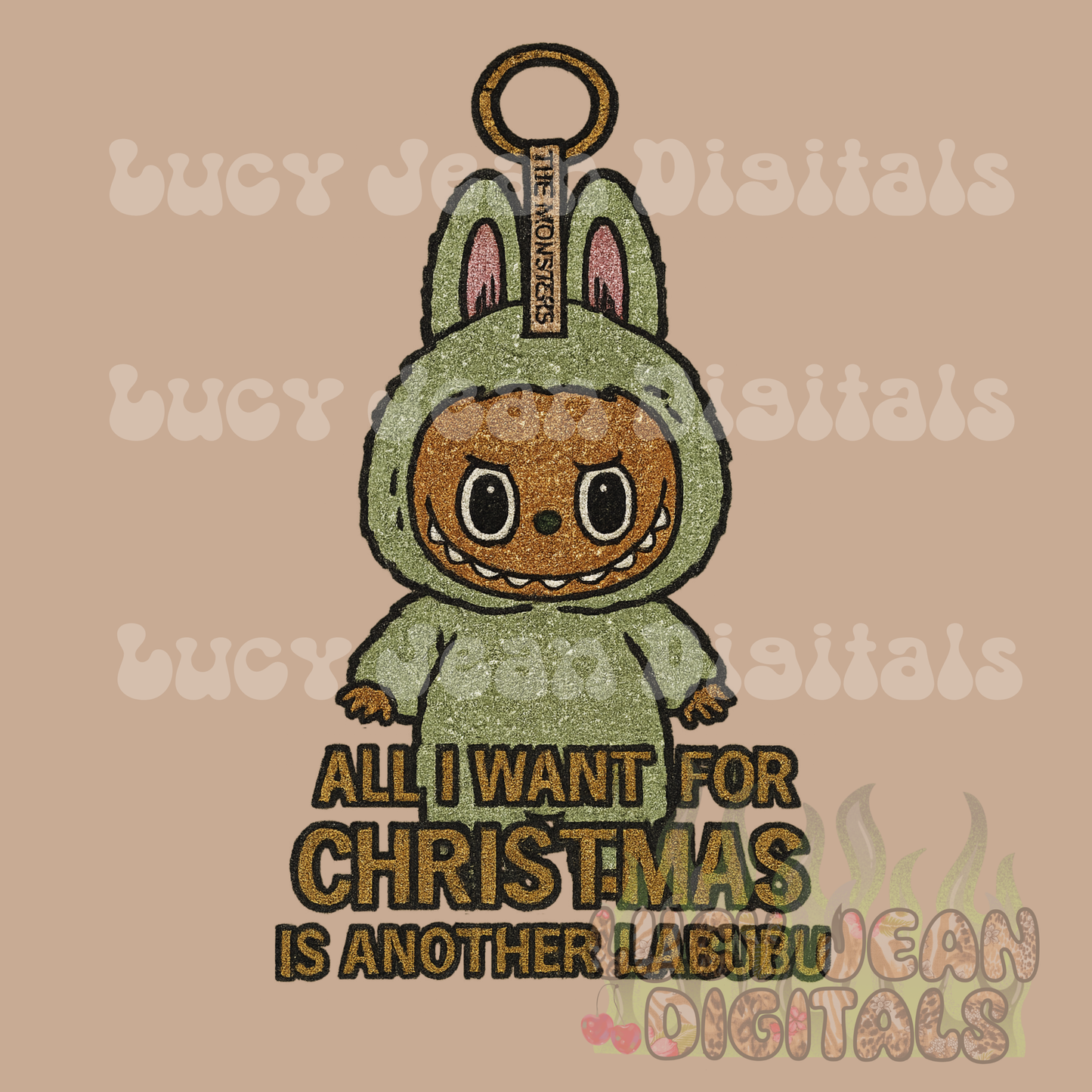 All I want for Christmas is a Monster Doll PNG
