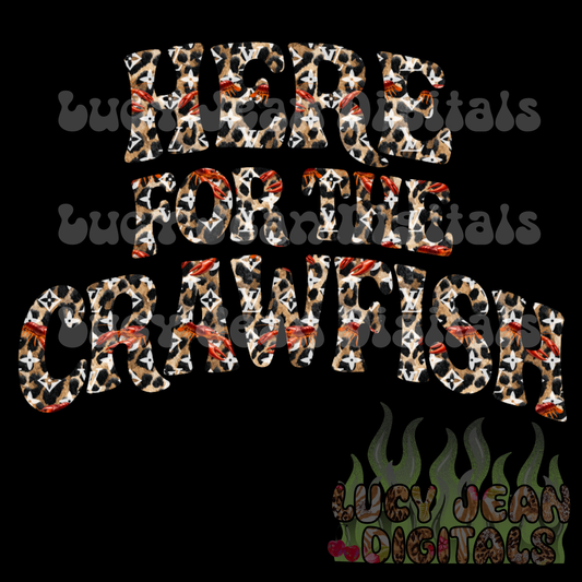 Boujee cheetah here for the crawfish PNG