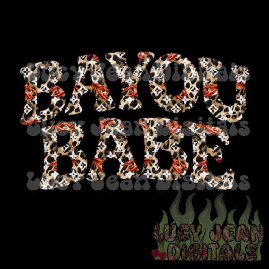Boujee cheetah Bayou Babe PNG