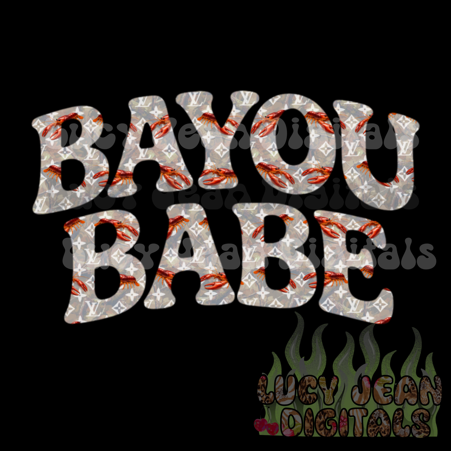 Boujee Camo Bayou Babe PNG