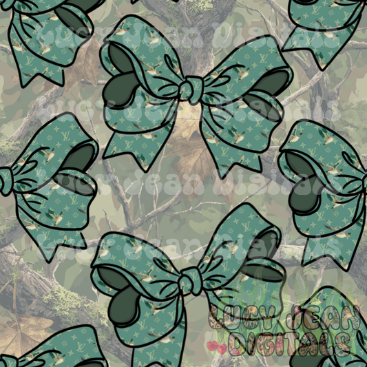 Boujee Mallard Bows Camo Seamless File