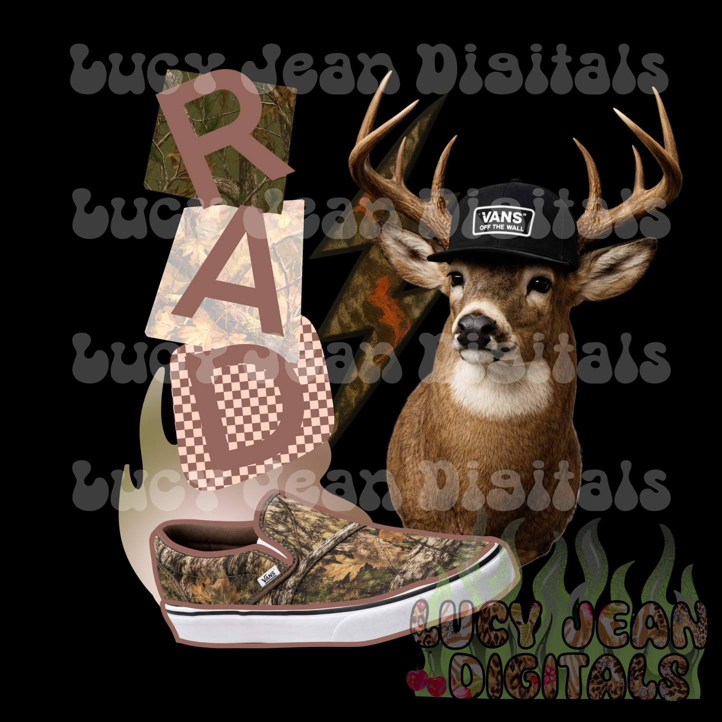 RAD Sneaker hat deer PNG