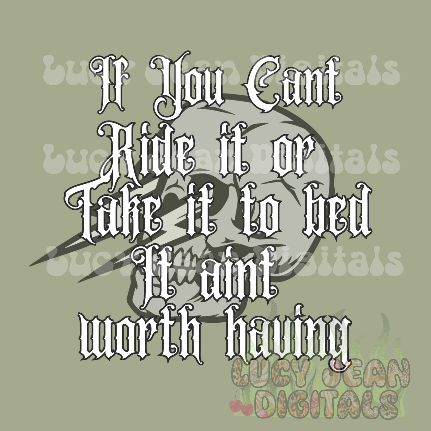 Ain’t worth having - motorcycle PNG
