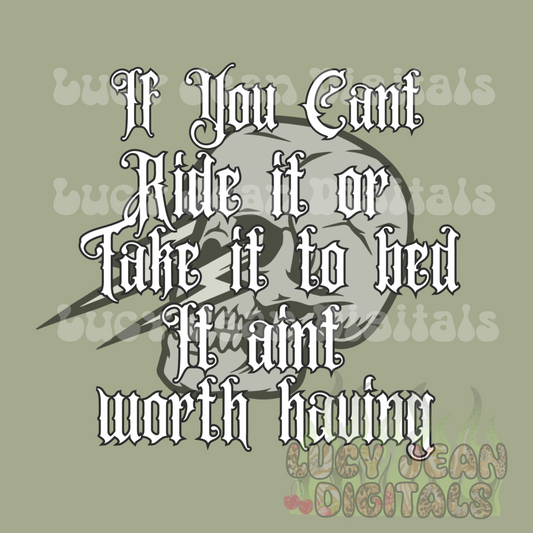 Ain’t worth having - motorcycle PNG