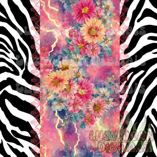 vintage floral /zebra Seamless File