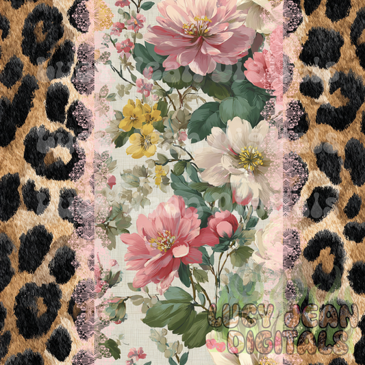 Vintage floral /cheetah Seamless File