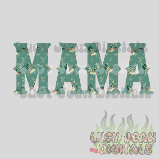 Boujee Mallard MAMA + MINI no flames PNG bundle (2 PNGS)