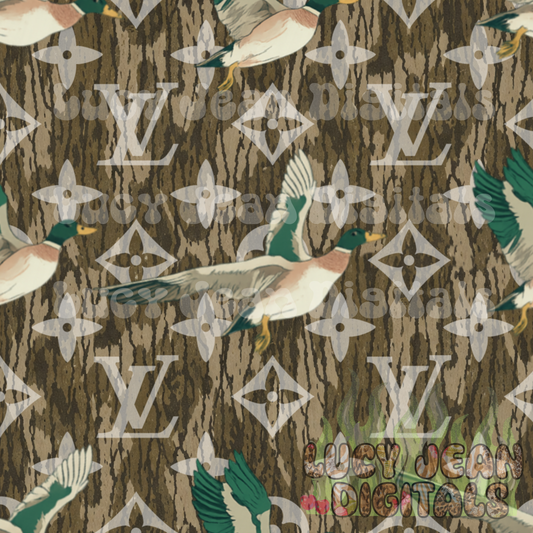 Boujee mallard realistic Camo Seamless File