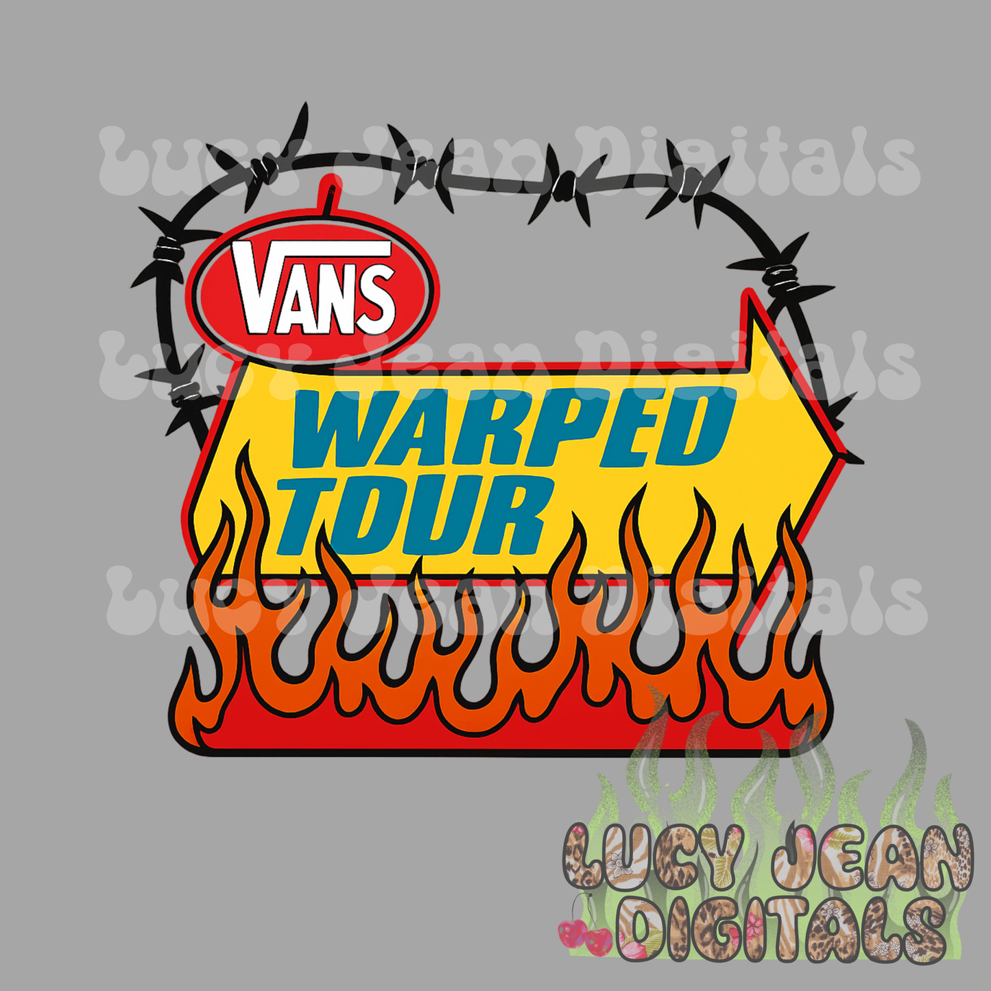 OG band tour barbed wire PNG