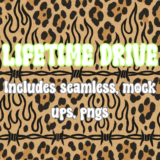 LIFETIME SEAMLESS, PNG, Mockups DRIVE