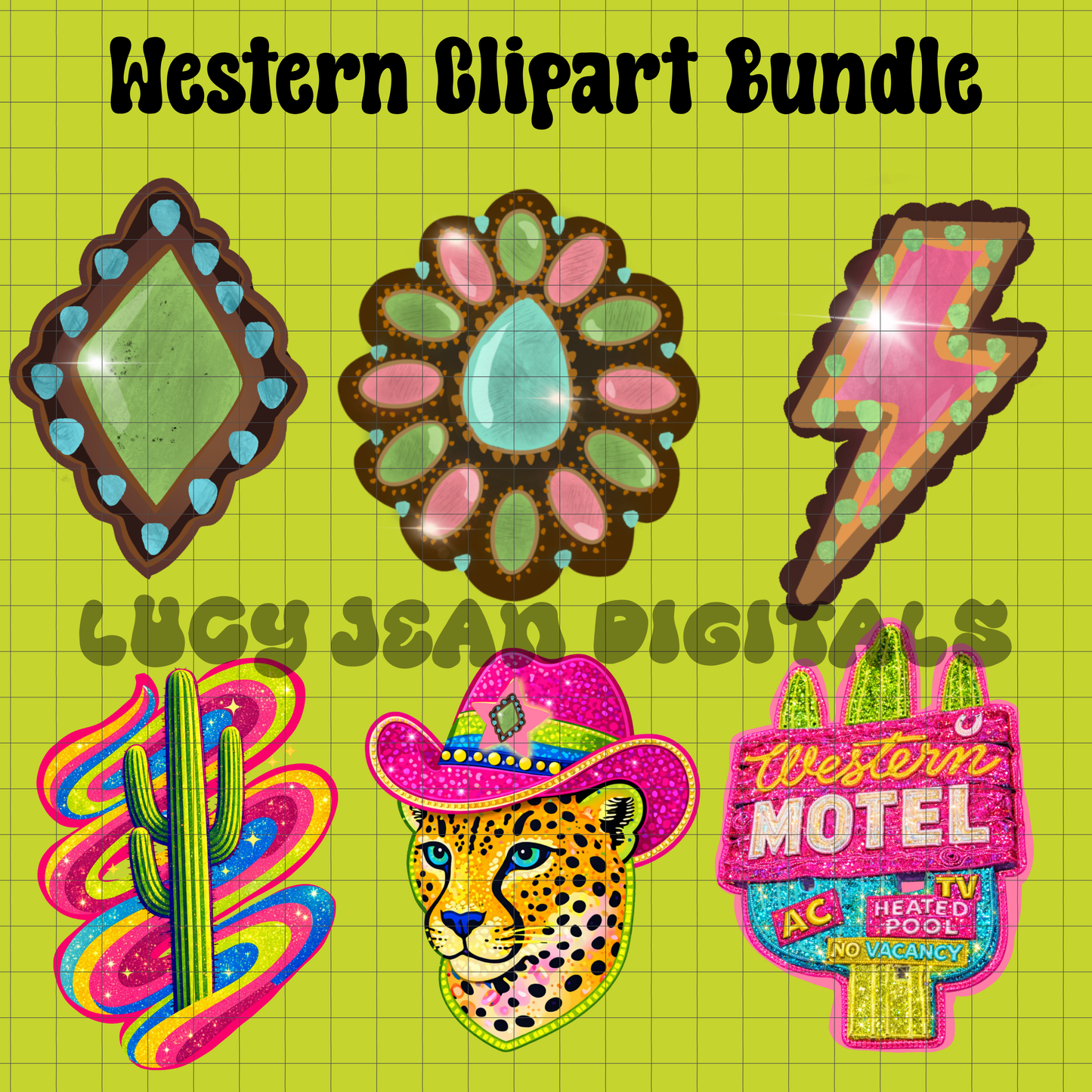 LIMITED Western Clipart commercial use Bundle